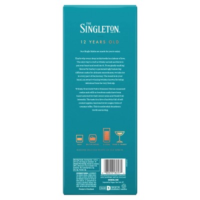 Singleton of Glendullan 12yr Single Malt Scotch Whisky - 750ml Bottle