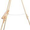 Creative Mark Thrifty 66” Inch Tall Wood Tripod Sign & Display Floor Easel – Foldable, Adjustable Tray Chain - image 3 of 4