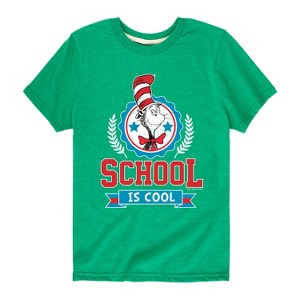 Boys' - Dr. Seuss - Cat In The Hat School Is Cool Short Sleeve Graphic T-Shirt - 1 of 4