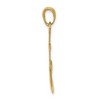 Black Bow Jewelry 14k Yellow Gold Unadorned Anchor Pendant, 19 x 30mm - 2 of 4