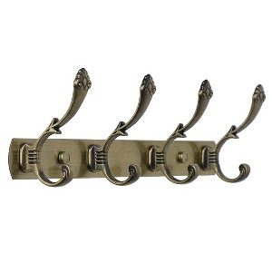 Unique Bargains Stainless Steel Wall Mounted Rust-Resistant Coat Hooks - 1 of 4