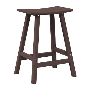 WestinTrends Outdoor Patio Adirondack Counter Height Stool Chair - 1 of 4