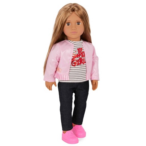 Our Generation Elena 18 Fashion Doll With Jacket & Super Girl Top : Target