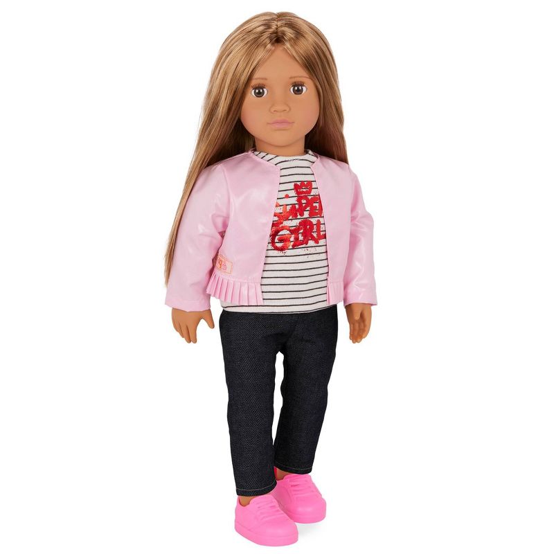 Our Generation Elena 18&#34; Fashion Doll with Jacket &#38; Super Girl Top, 1 of 6