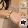 Turandoss 5PCS Gold Beaded Bracelets for Women Girls - Dainty 18K Gold Plated Bead Pearl Bracelet, Womens Bracelet Stack, Christmas Gifts for Girls - 4 of 4