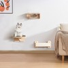 FURNIinspire Pet Crates and Houses, Patio Seating Sets, Cat Climbing Wall with Scratching Post, Brown, 15.75"*11.81"*7.1" - 2 of 4