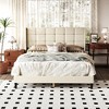 FUFU&GAGA Queen-Size Upholstered Bed Frame, Square shape,TB117 - Certified,Stable Slat Support - 2 of 4