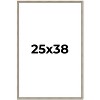 PosterPalooza | Photo Size Classic Modern Silver Frame - UV Acrylic, Foam Board Backing, Hanging Hardware - 2 of 4