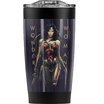 Wonder Woman Movie Armed And Dangerous Steel Tumbler 20oz Coffee Travel Mug