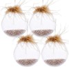 Syemin Decorative Objects Christmas Ball Ornaments Glass Decorative Hanging Ball Christmas Tree Ornaments Set of 4, Multicolored, 4.7"*4.7"*4.7" - 2 of 4
