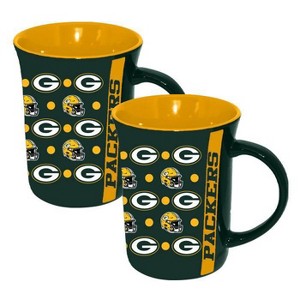 NFL Green Bay Packers Line Up 2pk Mug - 15oz - 1 of 3