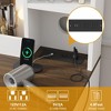 GustoWave Makeup Vanity and Stool, Vanity Desk with Lights, White Vanity Table with Charging Station, 6 Drawers and Cabinets - 3 of 4