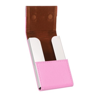 Unique Bargains PU Leather Magnetic Closure Business Card Holder