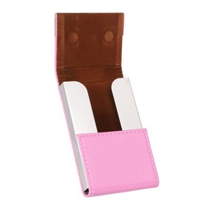 Unique Bargains PU Leather Magnetic Closure Business Card Holder - 1 of 4