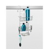 Over-the-Shower Door Hanging Shower Caddy Stainless Steel - Zenna Home: Bathroom Organizer with 2 Shelves and Soap Dish - 3 of 3