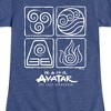 Girls' - Avatar: The Last Airbender - Four Elements Inverse Fitted Short Sleeve Graphic T-Shirt - 2 of 4