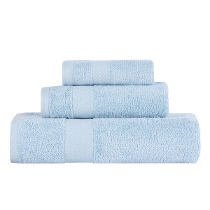 Modern Solid Classic Luxury Egyptian Cotton Towel Set by Blue Nile Mills - 1 of 4