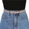 Allegra K Women's Belt PU Leather Skinny Plus Size Punk Rock Style Grommet Waist Belts - 4 of 4