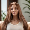 Unique Bargains Women's Straight Long Hair Wig High Temperature Fiber 1 Pc - 2 of 4