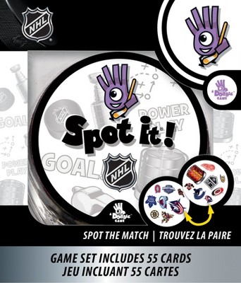 MasterPieces Officially Licensed NHL League-NHL Spot It Game for Kids and Adults.