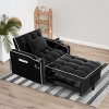35"Convertible Chair Bed,Pull Out Sofa Bed,3-In-1 Sofa Bed,Velvet Daybed With Pockets,Phone Holder,Usb Port,Comfy Sofa Bed For Small Space-Cuddlewood - 2 of 4
