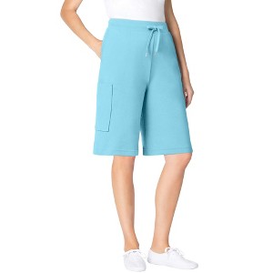 Woman Within Plus Size Cargo Short - 1 of 4