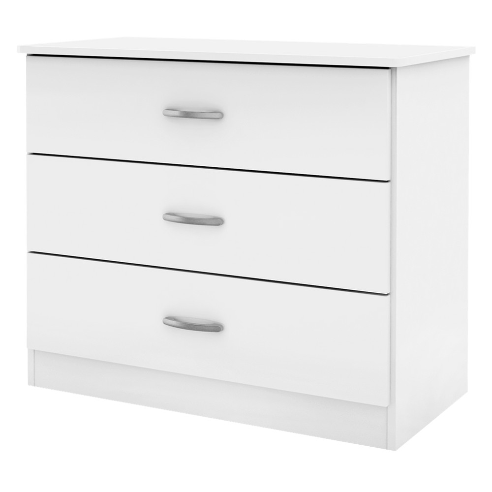 Simply Basics 3 Drawer Dresser White South Shore