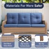Gymojoy 6 Piece Outdoor Wicker Sofa with Patio Chairs with Coffee Table and Ottoman Sets - 4 of 4