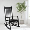 SUGIFT Wooden Rocking Chair Porch Rocker High Back Garden Seat - 2 of 3