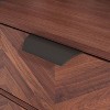 Famapy Brown Woodgrain Tall Boxed 2 Drawer Nightstand - 4 of 4