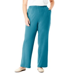 Woman Within 7-Day Knit Wide-Leg Pant - 1 of 4