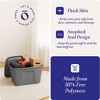 HOMZ Stackable and Nestable Heavy Duty Plastic Storage Container with 4 Way Handles - 3 of 4
