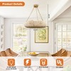 Parrot Uncle Farmhouse Gold 6-Light Chandelier Adjustable Pendant Light - 3 of 4