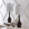 (Set of 2) 24" Tyler Gourd Iron LED Table Lamps with Pull-Chain with Dual USB Charging Port - JONATHAN Y - 4 of 4