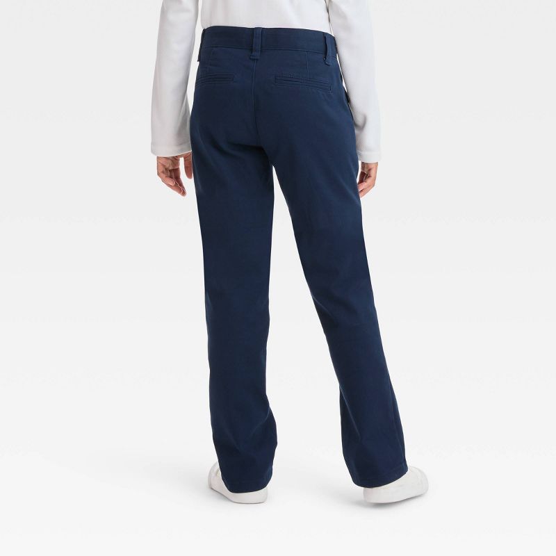 Girls' Straight Fit Uniform Pants - Cat & Jack™, 3 of 5