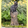 Plow & Hearth Cat and Mouse on Stump Lawn Ornament - 2 of 2