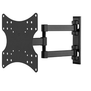 Monoprice Full Motion Single-Stud TV Wall Mount Bracket For 23" To 43" TVs up to 44lbs, Max VESA 200x200, Works - 1 of 4