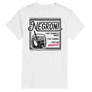 Men's - Instant Message - How to Make a Negroni Prosecco Short Sleeve Graphic T-Shirt - 1 of 4