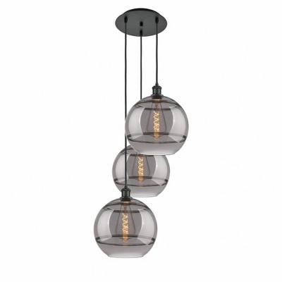 Rochester - 3 Light Cord Hung Multi Pendant In Industrial Style-40.88 Inches Tall and 18.5 Inches Wide