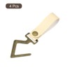 Unique Bargains PU Leather Home Camping Multipurpose S Hooks and Hangers 4 Pcs - 3 of 4