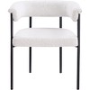 Meridian Furniture,Malin Boucle Fabric Dining Chair, Set of 2 - 2 of 4