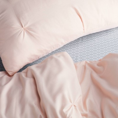 King Pink Microfiber Reversible Bed in a Bag Set