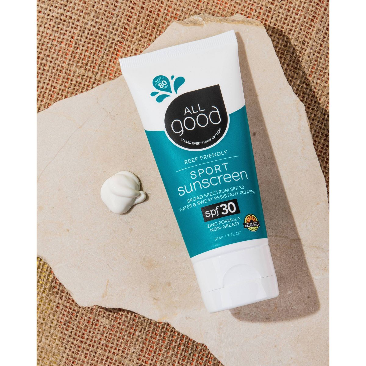 All Good Sport Sunscreen Lotion Water Resistant - SPF 30 - 3oz - thumbnail 3