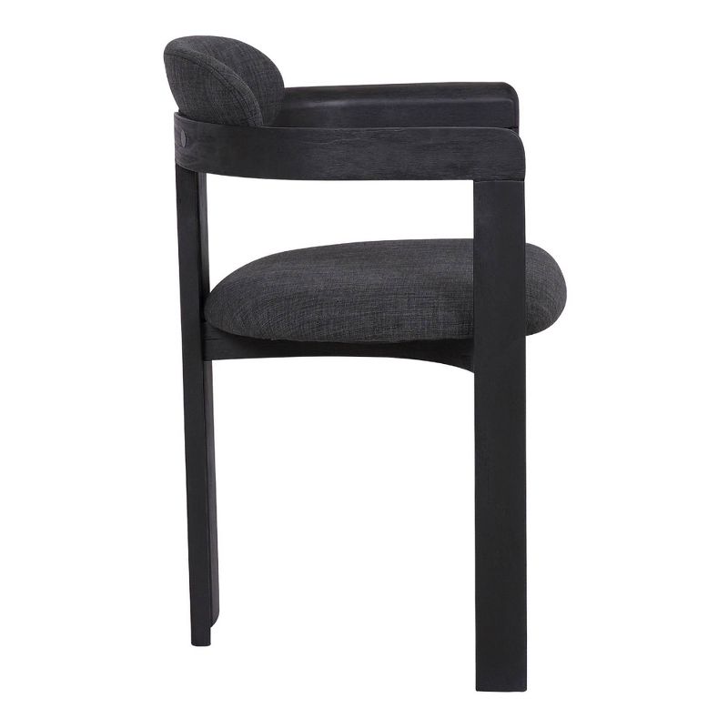 Set of 2 Jazmin Contemporary Dining Chair Black - Armen Living, 5 of 8