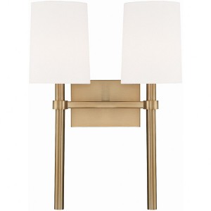 Crystorama Lighting Bromley 2 - Light Sconce in  Vibrant Gold - 1 of 3