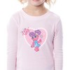 Sesame Street Girls' Abby Cadabby Heart 2 Piece Long Sleeve Pajama Set Pink - 4 of 4