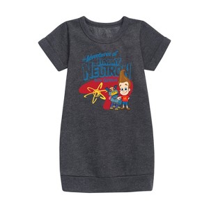 - Jimmy Neutron - Adventures of Jimmy Neutron Graphic Short Sleeve Fleece Dress - 1 of 3