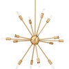 Progress Lighting Ion 16-Light Chandelier, Brushed Bronze, Space-Age Inspired, Candelabra Lamps, Polished Nickel Finish - 3 of 4