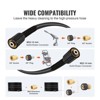 VEVOR Pressure Washer Hose, 100FT, 1/4" Kink Free M22-14mm Brass Thread Replacement For Most Brand Pressure Washers, 3/4'' Bending Radius, Black - 3 of 4