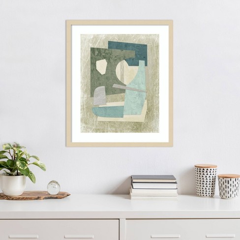 Amanti Art Mid-Century Collage II by Suzanne Nicoll Wood Framed Wall Art Print - image 1 of 4